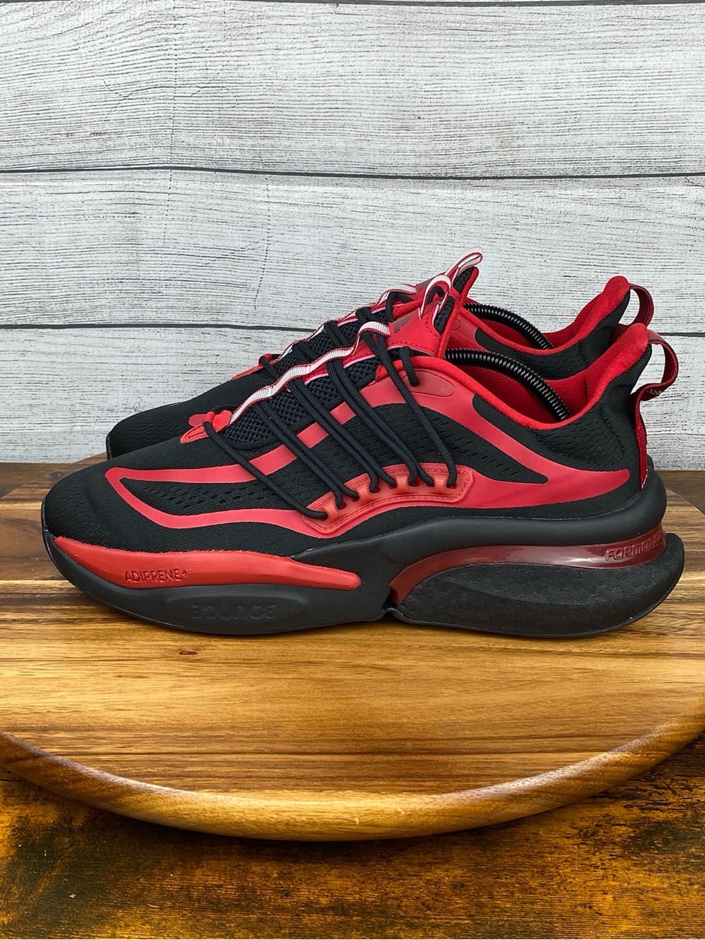 NEW adidas NC State Wolfpack Alphaboost V1 Black Red Shoe IE1037 Men’s Size 12